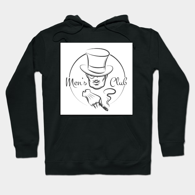 Mens Club Logo Hoodie by devaleta